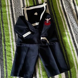 Vintage baby boy sailor suit 1985-1986 years, 12 m